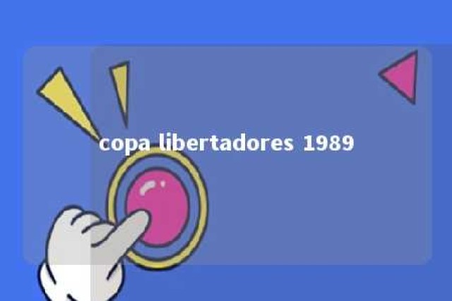 copa libertadores 1989 